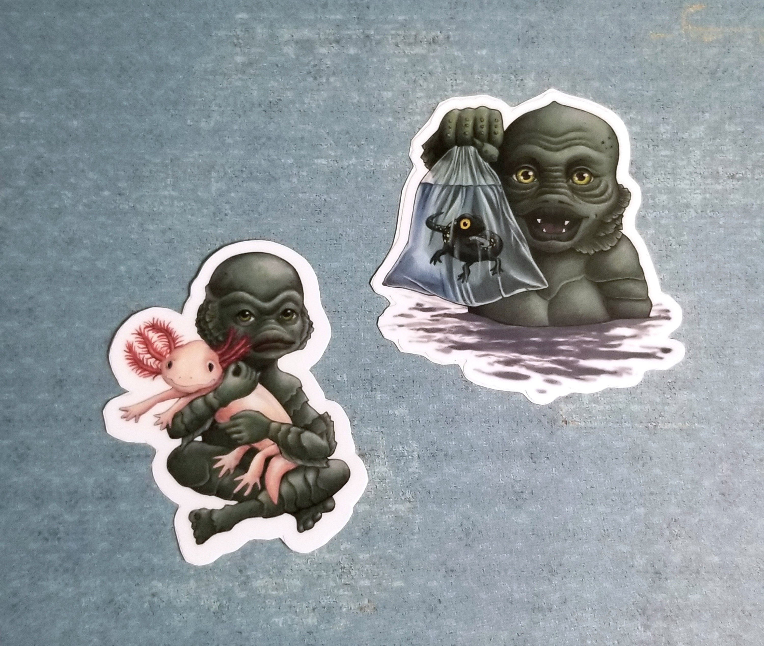 Creatures From The Black Lagoon Stickers Etsy