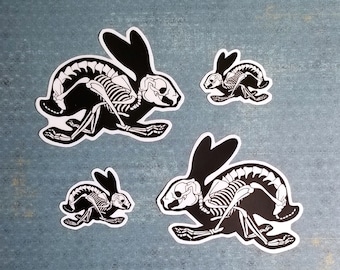 Running Rabbit Stickers