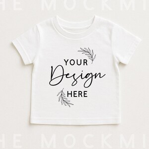 White Kids T-Shirt Mockup: Bella Canvas 3001T (Digital Download)