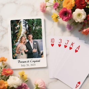 Custom Photo Playing Card Sets Personalized Playing Cards With Photos Custom Printed Deck Fun Wedding Favor Playing Birthday Cards Bulk Sets