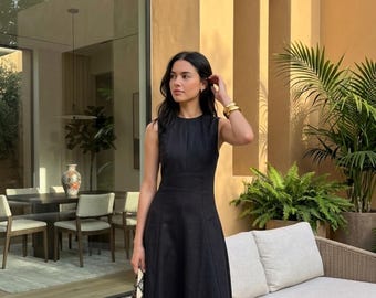 black tulle mini dress Simple v neck short prom dress, black party – dresstby ArchiveSale-March25 The Mistletoe Magic Black Bottom Size:40x32 Baltic Born Womens Selene