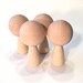 Kokeshi Dolls Big Head - Four Figures- Ready To Paint DIY Wooden Dolls 