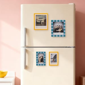 Retro magnetische fotolijst, polaroid Instax-miniprints