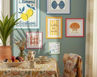 Skurril gebogter Rand Bilderrahmen-Set, wunderliche bunte Galerie-Wand-Fotorahmen, doppelte Tabletop- / Wand-Dekor, 4x6 / 5x7 Housewarminggeschenk
