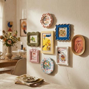 Foodie grillige fotolijst 4 x 4/4 x 6/5 x 7 - wand- en tafelblad | Boho keuken eetkamer galerij wanddecoratie