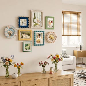 Vintage Mixed-Style Picture Frame 4x4/4x6/5x7 Boho Frames - Wall & Tabletop Display Cottagecore Gallery Wall Home Decor