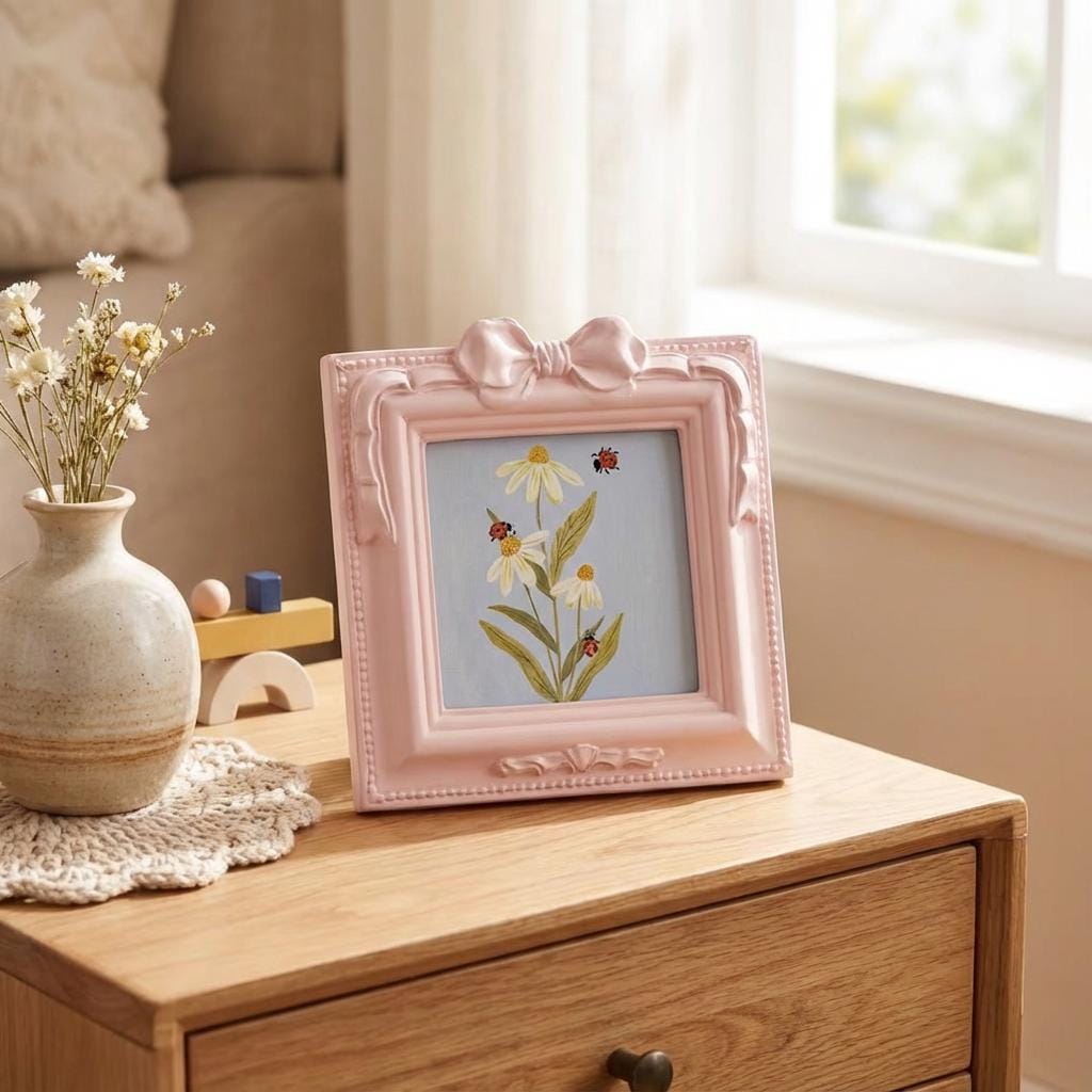 Colorful Picture Frame Set of 4 - Multiple Styles (4x4/4x6) Witih