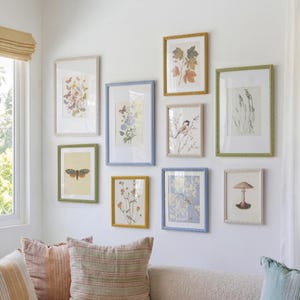 Colorful Beaded Gallery Wall Frame, Multi Size Wall Hanging & Tabletop, Boho Retro Funky Eclectic Home Decor