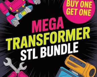 Mega Transformer STL Bundle | Articulated Robot 3D Models | Printable Action Figures | STL for 3D Printing | Toy Maker Files