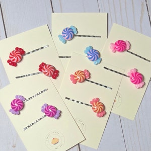 Vanellope von Schweetz, Wreck It Ralph-Inspired Bobby Pins, Set of 2, You Choose Color, Candy Bobby Pins
