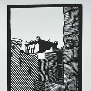Handmade - K. Amridil - linocut artwork
