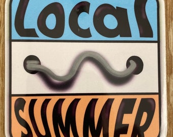 Local Summer - water bottle computer sticker