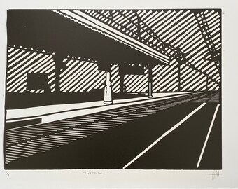 Handmade - Terontola - Linocut Artwork