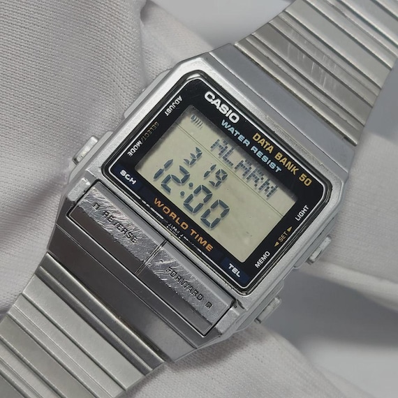 Casio 675 DB-520 Data Bank Digital Quartz Japan M… - image 2