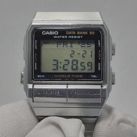Casio 675 DB-520 Data Bank Digital Quartz Japan M… - image 1