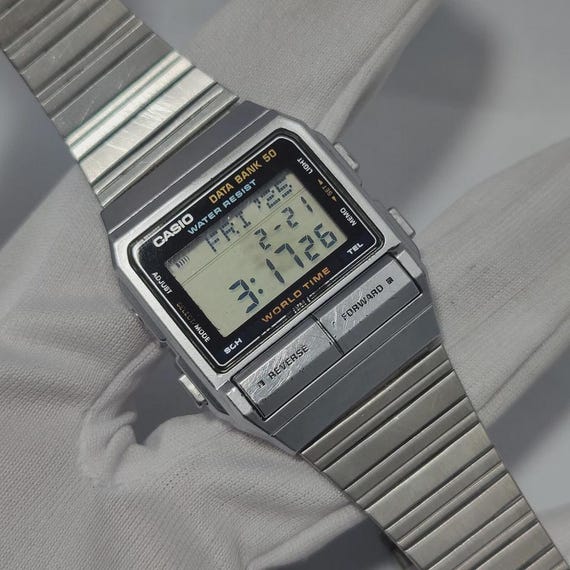 Casio 675 DB-520 Data Bank Digital Quartz Japan M… - image 3