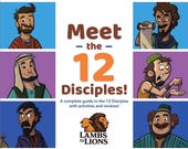 12 Disciples Activity Pack for Kids | Christian Bible Lessons & Homeschool Curriculum Printable
