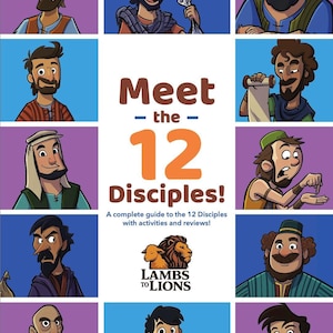 Meet the 12 Disciples Printable Pack | Bible Activity Workbook for Kids | Sunday School | Christian Homeschool | Learn about 12 Disciples