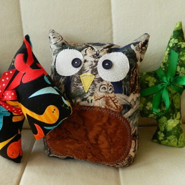 RESERVED for Monica - Custom owl and 2 dogs