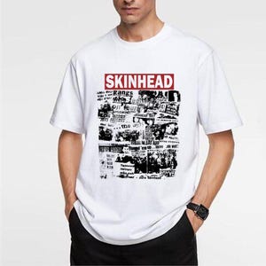 Unisex Vintage Punk Tee, Oi Rock Music Reprint T-Shirt S-5XL