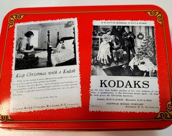 Vintage Kodak Holiday Tin – 1994 Collectible Advertising