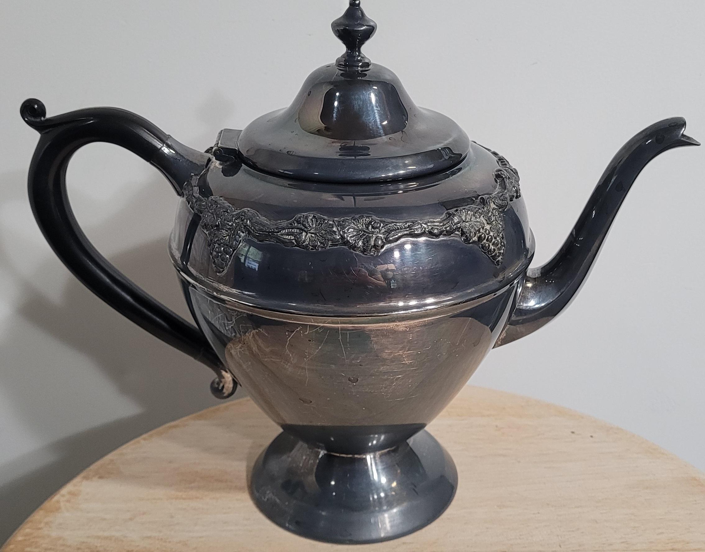 Viners Silver Teapot - Etsy