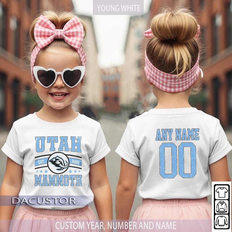 Personlig Utah Mammoth-tröja, anpassad namn- och nummerrygg, Utah Hockey Crewneck-tröja, vintagehockeytröja, hockeyfangåva bild 6