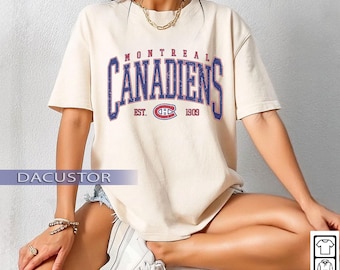 Camiseta Comfort Colors® de los Montreal Canadiens, Camiseta vintage de los Montreal Canadiens, Camiseta de los Canadiens, Camiseta para aficionados al hockey, Camiseta vintage de los Montreal Canadiens