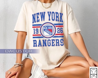 Comfort Colors® New York Ranger T-shirt, Vintage New York Ranger, Rangers T-Shirt, Hockey Fan T-Shirt, Retro New York Ice Hockey T-Shirt