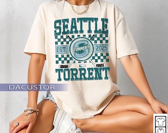 Comfort Colors® Seattle Torrent, Torrent Crewneck, Seattle Hockey Fan shirt, Hockey Women Sweatshirt, Retro 90s Torrent Sweatshirt