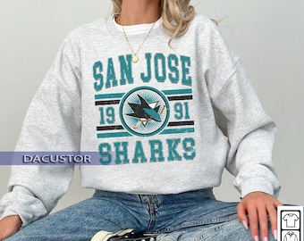 Vintage Sharks Hockey Sweatshirt | San Jose Sharks Crewneck | San Jose Hockey shirt |San Jose Sharks Hoodie