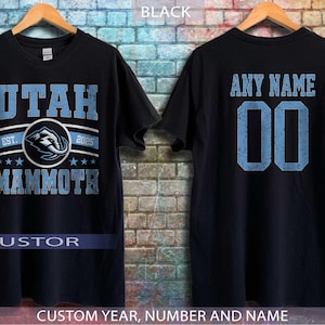 Personlig Utah Mammoth-tröja, anpassad namn- och nummerrygg, Utah Hockey Crewneck-tröja, vintagehockeytröja, hockeyfangåva bild 1