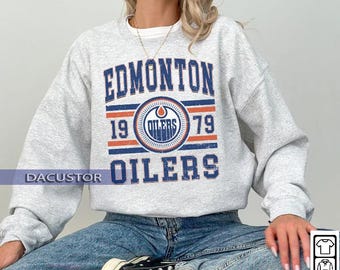 Vintage Edmonton hockey sweatshirt, Edmonton Oilers Crewneck, Edmonton Hockey Tee, Oilers Hockey hoodie sweater