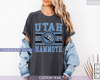 Comfort Colors® Utah Mammoth Hockey T-Shirt, Game Day Mammoth Shirt, Soft Vintage Hockey T-Shirt