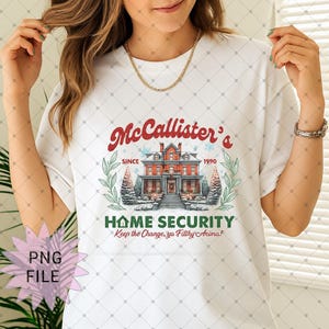 Funny McCallister Home Security Christmas Sweatshirt, 90s Xmas Movie Tee, Retro Christmas Gift, Home Alone Shirt, Winter Movie Sweater