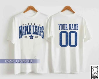 Anpassad Toronto Maple Leafs-tröja, Toronto Maple Leafs-tröja, Toronto Hockey-tröja, Anpassad hockeytröja, Hockeyjulklapp