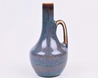 Carl-Harry Stålhane,Rörstrand: Blue Ceramic Miniature Vase
