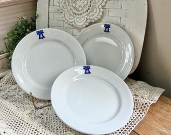 Vintage Shenango China Liberty Bell Plates: Patriotic Restaurant Ware Set