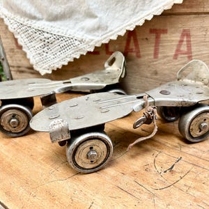 Vintage Adjustable Roller Skates | Retro Roller Skates With Key | Adjustable Metal Roller Skates