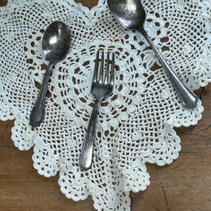 Vintage Mismatched Fork And Spoons Set - Toddler Fork, Toddler Spoon, Jelly Spoon - Silver Plated Flatware