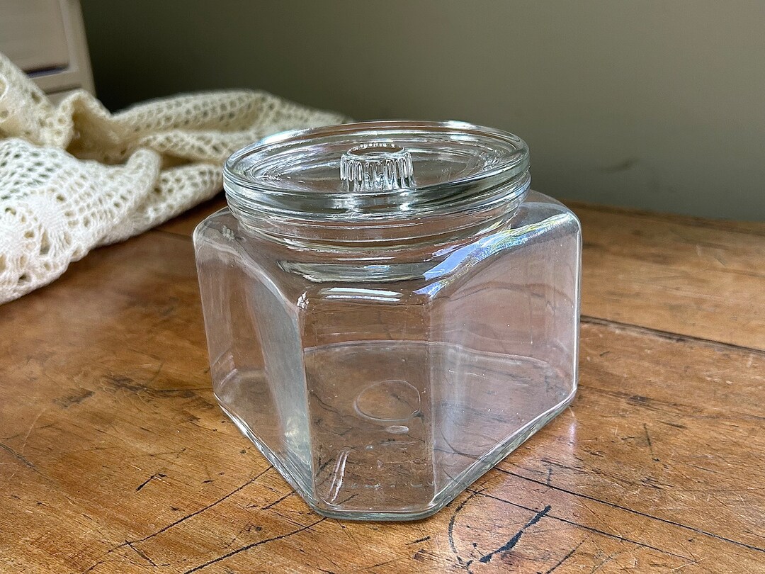 Vintage Glass Triangular Refrigerator Container With Lid Scurlock ...