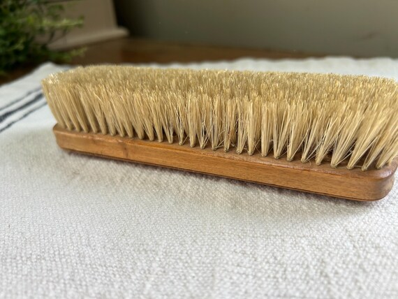 Vintage Wood Shoe Shine Brush | Gentleman’s Grooming Tools | Natural Bristle Brush View 5