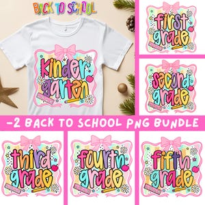 Pacote de volta às aulas em PNG, Pacote de camisetas em PNG, Camiseta para o primeiro dia de aula, Camiseta para professora coquete em PNG, Designs de sublimação para camisetas femininas
