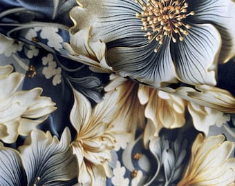 Flowers Wide Fabric Digital Print 100% Cotton For Sheets Pillowcase Duvet Cover Kids Bedding