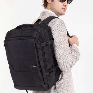 Adjustable Capacity Travel Duffel – Black Waterproof Fabric – For Long Journeys, Weekend Trips – Shoulder or Hand Carry Options - 20% OFF!