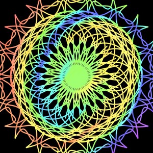 10 Page Mandala Coloring Book For Adults / Digital Product / Printable Stress Relief