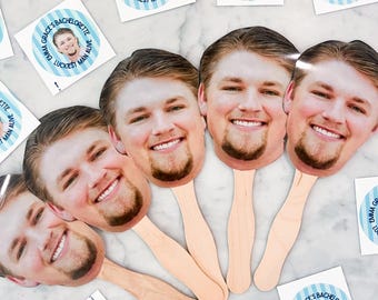 Custom Bride/Groom Head | Custom Face on a Stick | Head on a Stick for Birthday Parties