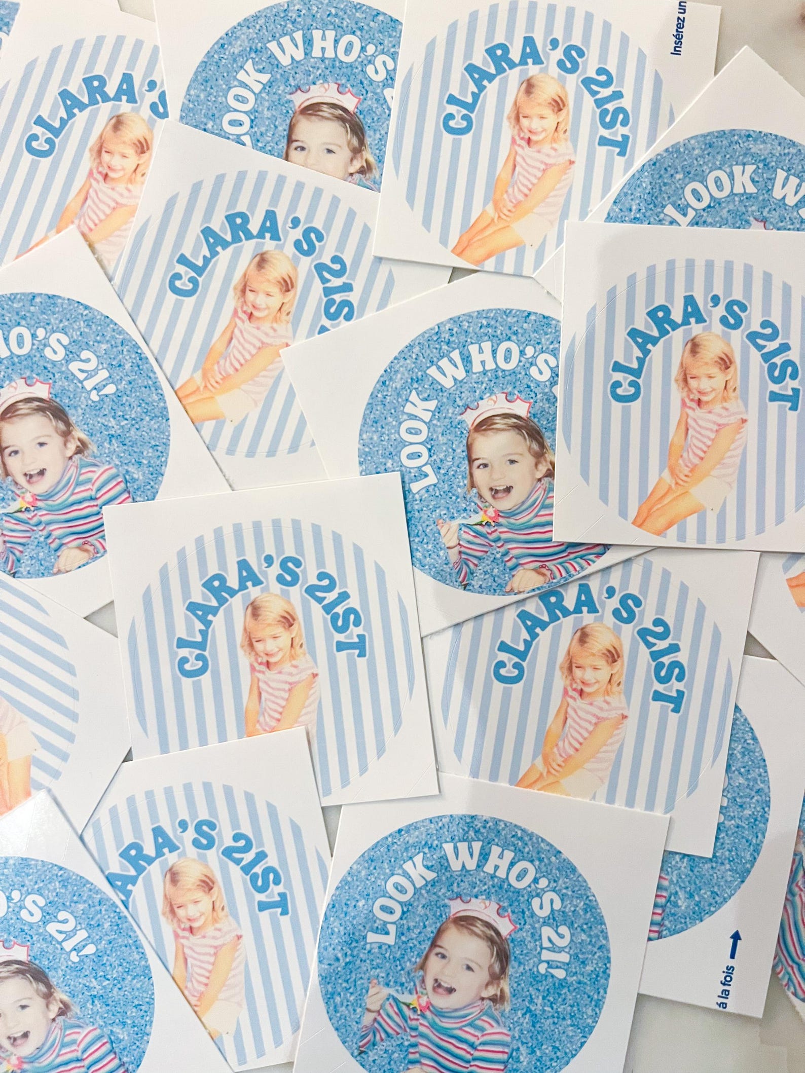Custom Birthday Stickers | 21st Birthday Stickers | 21st Birthday Decor ...