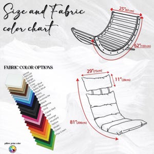 Mecedora de madera personalizada: sillón de lectura relajante con cojín para un hogar moderno. imagen 11