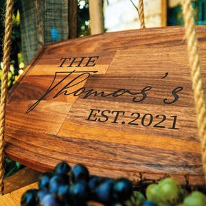 Personalized Engraved Cutting Board, Wedding Anniversary Gift